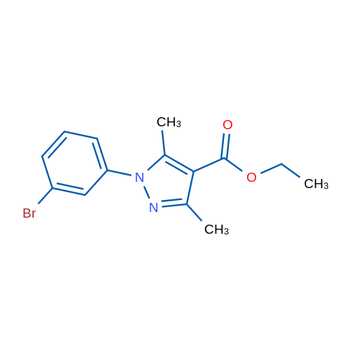 Ethyl 1-(3-bromophenyl)-3,5-dimethyl-1H-pyrazole-4-carboxylate 1g