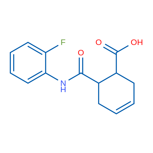 6-[(2-Fluorophenyl)carbamoyl]cyclohex-3-ene-1-carboxylic acid 1g