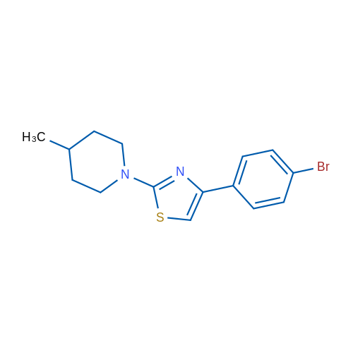 4-(4-Bromophenyl)-2-(4-methylpiperidin-1-yl)thiazole 1g