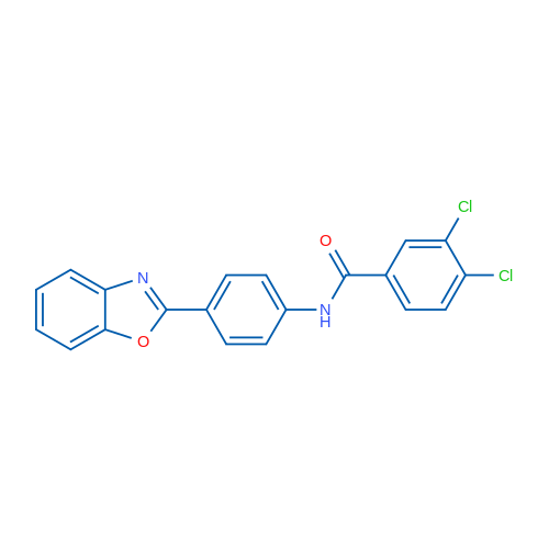 N-[4-(1,3-Benzoxazol-2-yl)phenyl]-3,4-dichlorobenzamide 1g