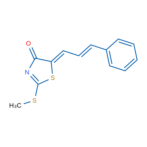 (5Z)-2-(Methylsulfanyl)-5-[(2E)-3-phenylprop-2-en-1-ylidene]-4,5-dihydro-1,3-thiazol-4-one 1g