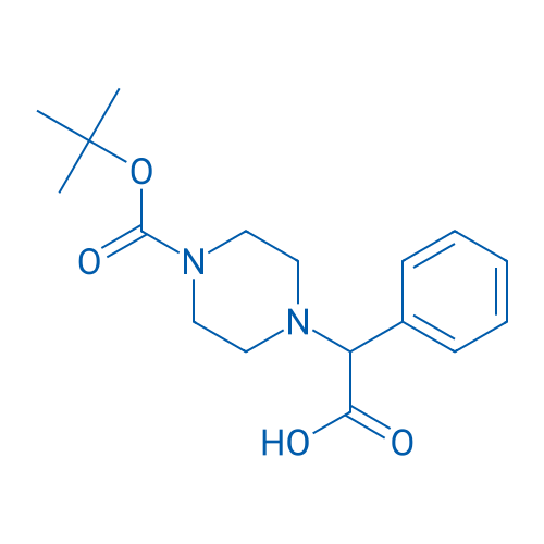 2-(4-(tert-Butoxycarbonyl)piperazin-1-yl)-2-phenylacetic acid 250mg