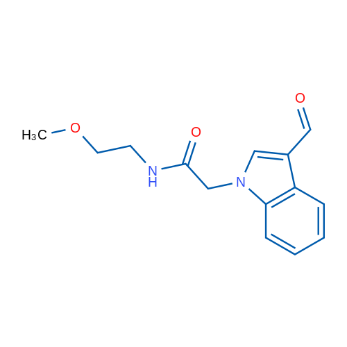 2-(3-Formyl-1H-indol-1-yl)-N-(2-methoxyethyl)acetamide 1g