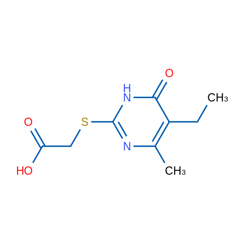 [(5-ethyl-4-methyl-6-oxo-1,6-dihydropyrimidin-2-yl)thio]acetic acid 250mg