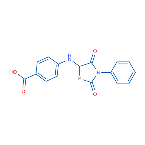 4-[(2,4-dioxo-3-phenyl-1,3-thiazolidin-5-yl)amino]benzoic acid 5g