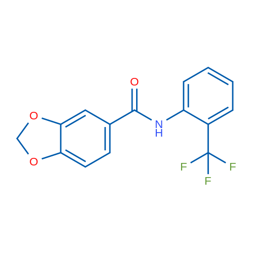 N-[2-(Trifluoromethyl)phenyl]-2H-1,3-benzodioxole-5-carboxamide 1g