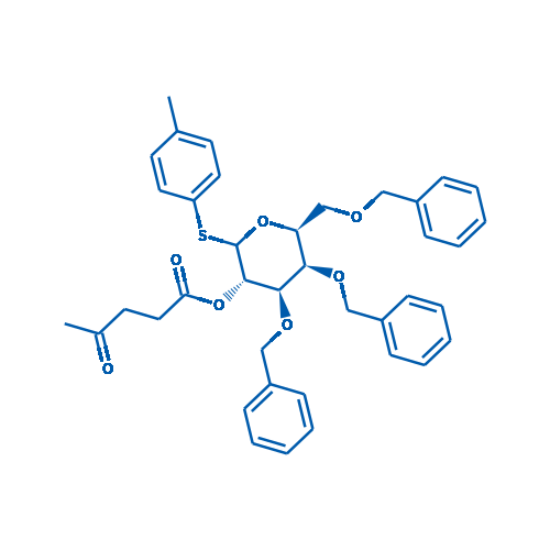 (3S,4R,5R,6S)-4,5-Bis(benzyloxy)-6-((benzyloxy)methyl)-2-(p-tolylthio)tetrahydro-2H-pyran-3-yl 4-oxopentanoate 1g