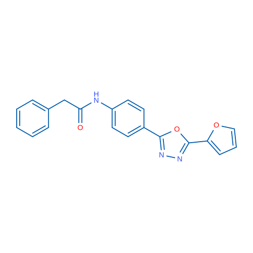 N-(4-(5-(Furan-2-yl)-1,3,4-oxadiazol-2-yl)phenyl)-2-phenylacetamide 1g