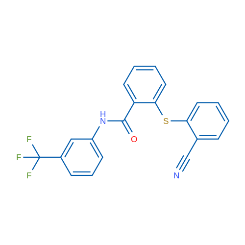 2-[(2-Cyanophenyl)sulfanyl]-N-[3-(trifluoromethyl)phenyl]benzamide 1g