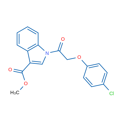 Methyl 1-(2-(4-chlorophenoxy)acetyl)-1H-indole-3-carboxylate 1g