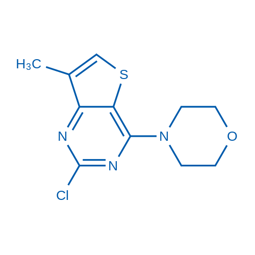 4-(2-Chloro-7-methylthieno[3,2-d]pyrimidin-4-yl)morpholine 250mg