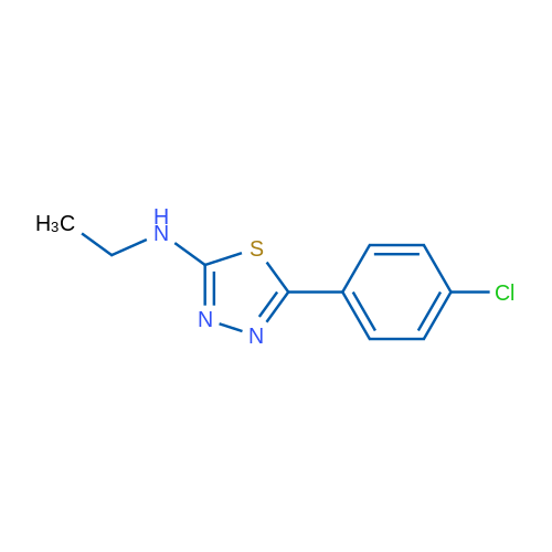 5-(4-Chlorophenyl)-N-ethyl-1,3,4-thiadiazol-2-amine 1g