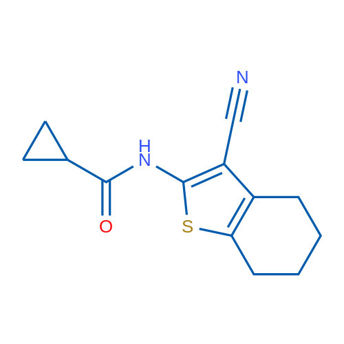 N-(3-Cyano-4,5,6,7-tetrahydrobenzo[b]thiophen-2-yl)cyclopropanecarboxamide 1g