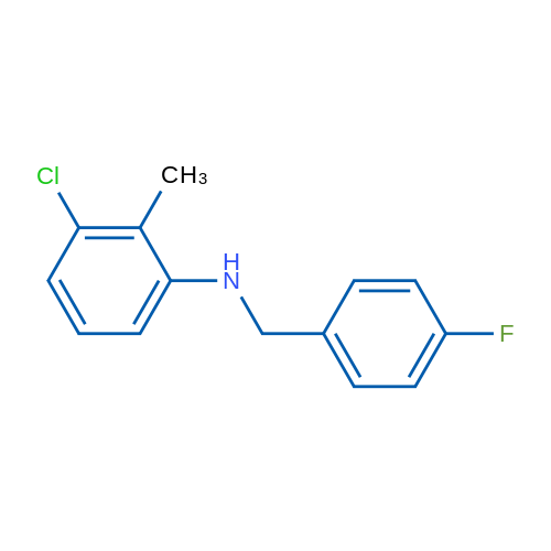 3-Chloro-N-(4-fluorobenzyl)-2-methylaniline 5g