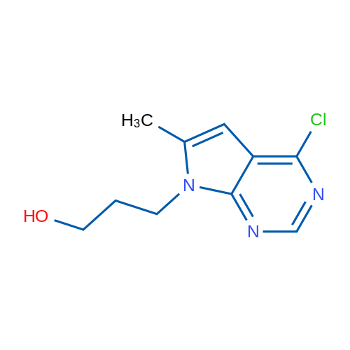 3-(4-Chloro-6-methyl-7H-pyrrolo[2,3-d]pyrimidin-7-yl)propan-1-ol 1g