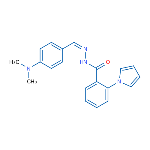 N'-[(1Z)-[4-(Dimethylamino)phenyl]methylidene]-2-(1H-pyrrol-1-yl)benzohydrazide 1g