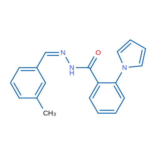 N'-[(1Z)-(3-Methylphenyl)methylidene]-2-(1H-pyrrol-1-yl)benzohydrazide 1g