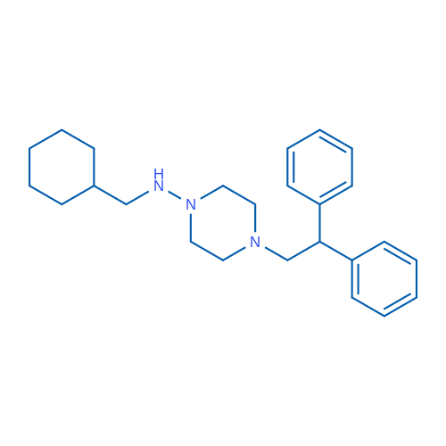 N-(Cyclohexylmethyl)-4-(2,2-diphenylethyl)piperazin-1-amine 1g