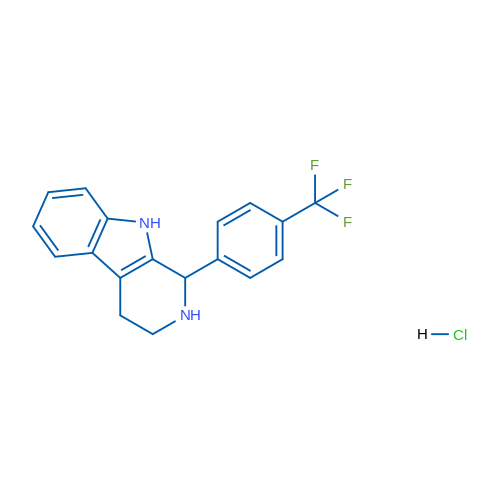 1-(4-(Trifluoromethyl)phenyl)-2,3,4,9-tetrahydro-1H-pyrido[3,4-b]indole hydrochloride 1g