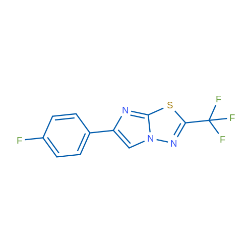 6-(4-Fluorophenyl)-2-(trifluoromethyl)imidazo[2,1-b][1,3,4]thiadiazole 1g