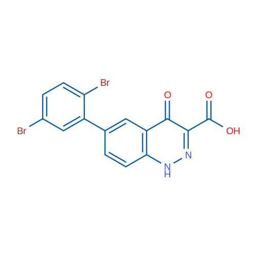 6-(2,5-Dibromophenyl)-4-oxo-1,4-dihydrocinnoline-3-carboxylic acid 1g