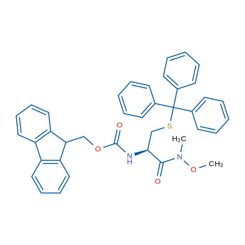 (R)-(9H-Fluoren-9-yl)methyl (1-(methoxy(methyl)amino)-1-oxo-3-(tritylthio)propan-2-yl)carbamate 1g