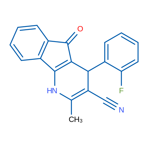 4-(2-Fluorophenyl)-2-methyl-5-oxo-1H,4H,5H-indeno[1,2-b]pyridine-3-carbonitrile 1g