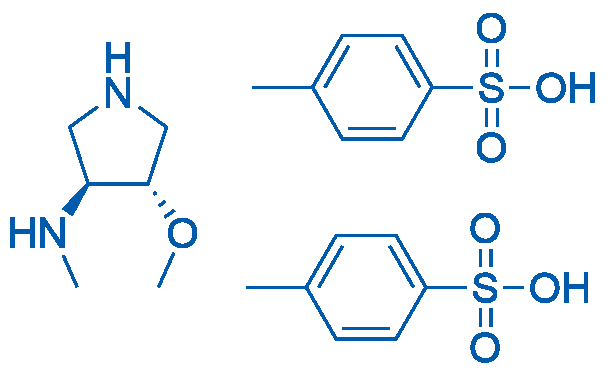 (3S,4S)-4-Methoxy-N-methylpyrrolidin-3-amine bis(4-methylbenzenesulfonate) 5g