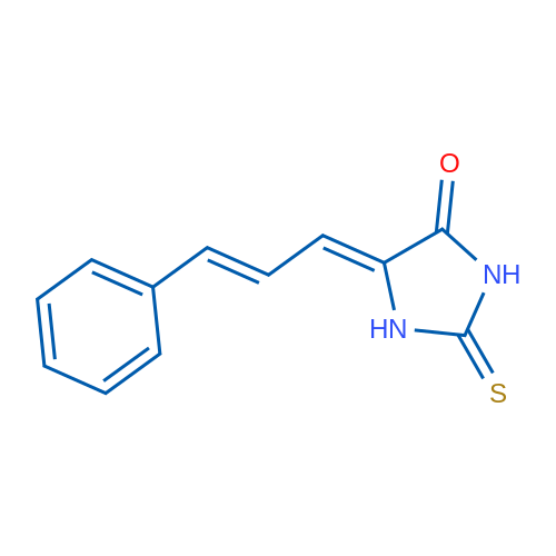 (5Z)-5-[(2E)-3-Phenylprop-2-en-1-ylidene]-2-sulfanylideneimidazolidin-4-one 1g