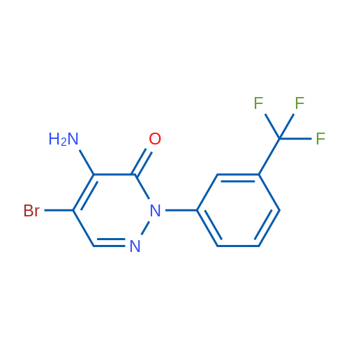 4-Amino-5-bromo-2-(3-(trifluoromethyl)phenyl)pyridazin-3(2H)-one 1g