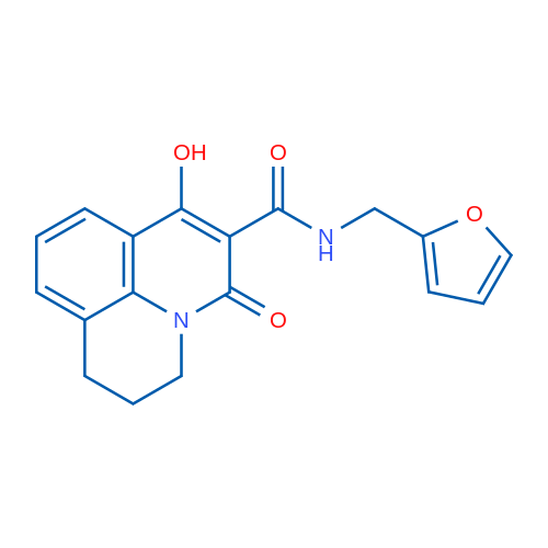 N-[(Furan-2-yl)methyl]-4-hydroxy-2-oxo-1-azatricyclo[7.3.1.0^{5,13}]trideca-3,5(13),6,8-tetraene-3-carboxamide 1g