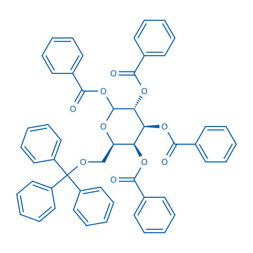 (3R,4S,5S,6R)-6-((Trityloxy)methyl)tetrahydro-2H-pyran-2,3,4,5-tetrayl tetrabenzoate 1g