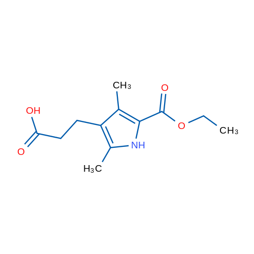 3-(5-(Ethoxycarbonyl)-2,4-dimethyl-1H-pyrrol-3-yl)propanoic acid 1g