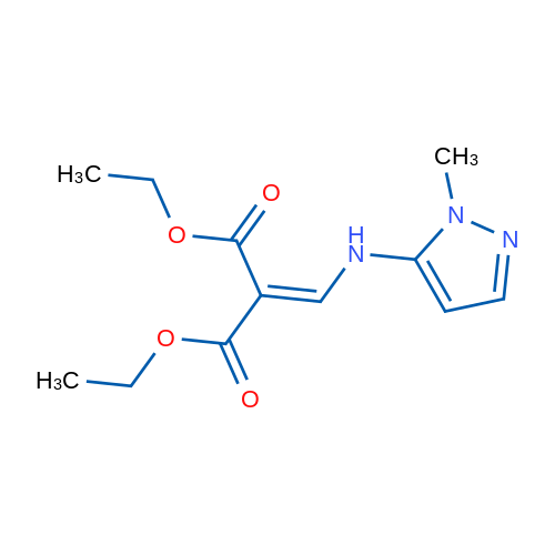Diethyl 2-(((1-methyl-1H-pyrazol-5-yl)amino)methylene)malonate 1g