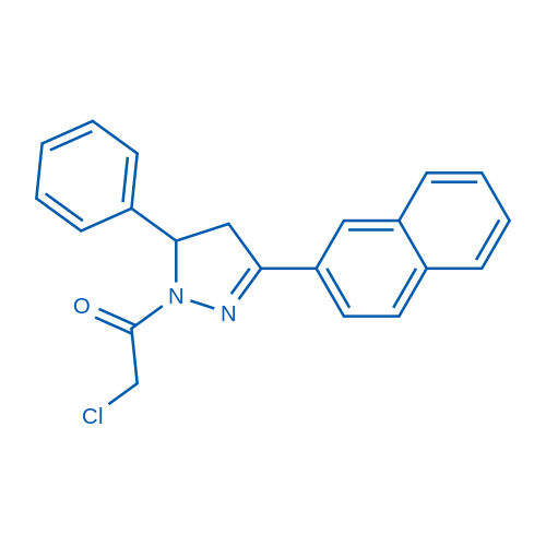 2-Chloro-1-[3-(naphthalen-2-yl)-5-phenyl-4,5-dihydro-1H-pyrazol-1-yl]ethan-1-one 5g