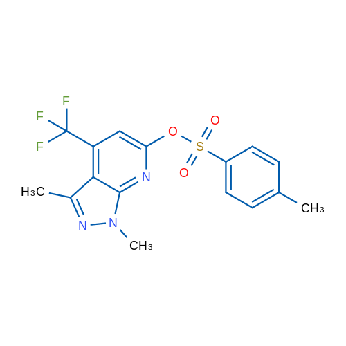 1,3-Dimethyl-4-(trifluoromethyl)-1H-pyrazolo[3,4-b]pyridin-6-yl 4-methylbenzene-1-sulfonate 5g