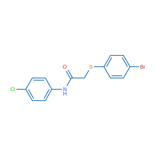 2-[(4-Bromophenyl)sulfanyl]-N-(4-chlorophenyl)acetamide 1g