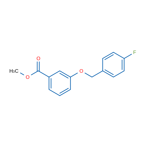 Methyl 3-[(4-fluorophenyl)methoxy]benzoate 1g