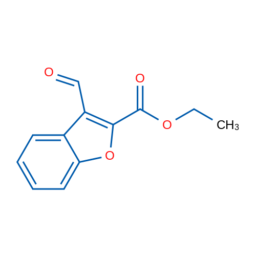 Ethyl 3-formylbenzofuran-2-carboxylate 1g