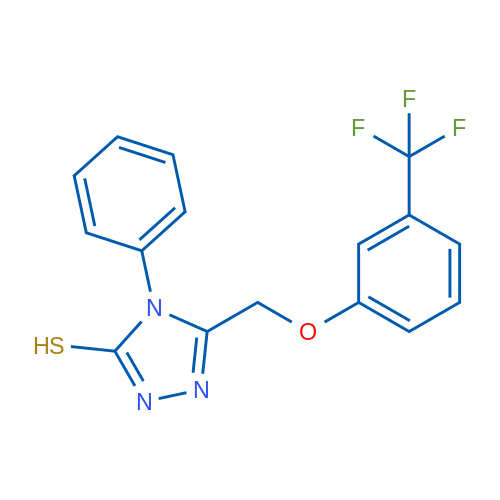 4-Phenyl-5-{[3-(trifluoromethyl)phenoxy]methyl}-4H-1,2,4-triazole-3-thiol 1g