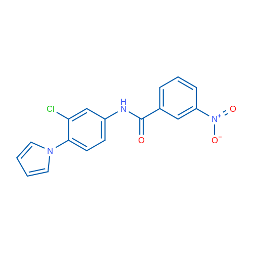N-[3-Chloro-4-(1H-pyrrol-1-yl)phenyl]-3-nitrobenzamide 1g
