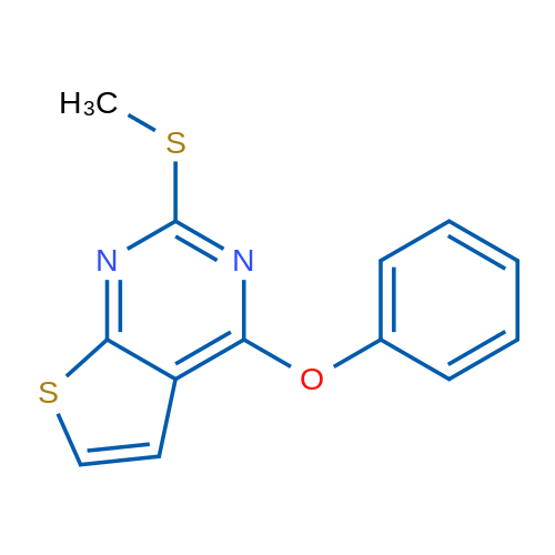 2-(Methylsulfanyl)-4-phenoxythieno[2,3-d]pyrimidine 1g