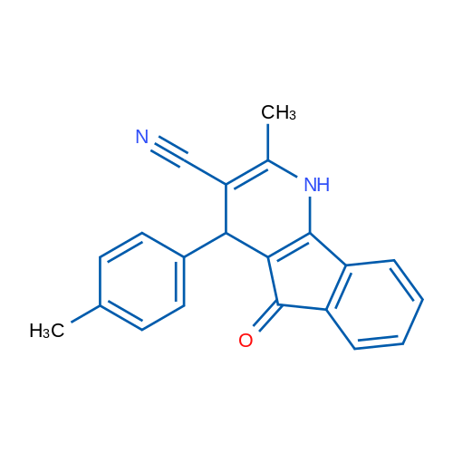 2-Methyl-4-(4-methylphenyl)-5-oxo-1H,4H,5H-indeno[1,2-b]pyridine-3-carbonitrile 10mg