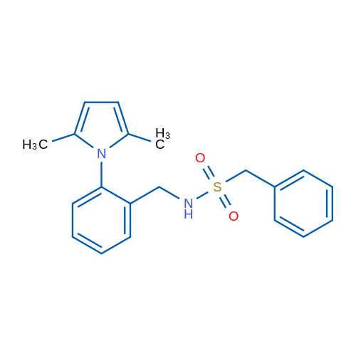 N-{[2-(2,5-dimethyl-1H-pyrrol-1-yl)phenyl]methyl}-1-phenylmethanesulfonamide 1g
