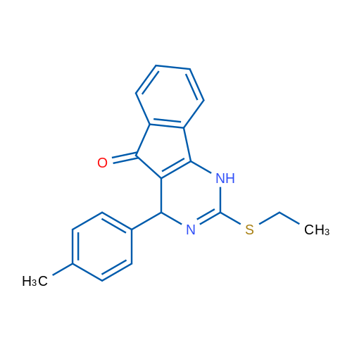 2-(Ethylsulfanyl)-4-(4-methylphenyl)-1H,4H,5H-indeno[1,2-d]pyrimidin-5-one 1g