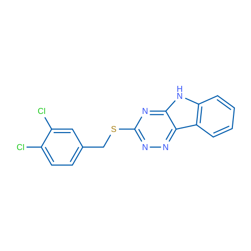 3-{[(3,4-dichlorophenyl)methyl]sulfanyl}-5H-[1,2,4]triazino[5,6-b]indole 1g