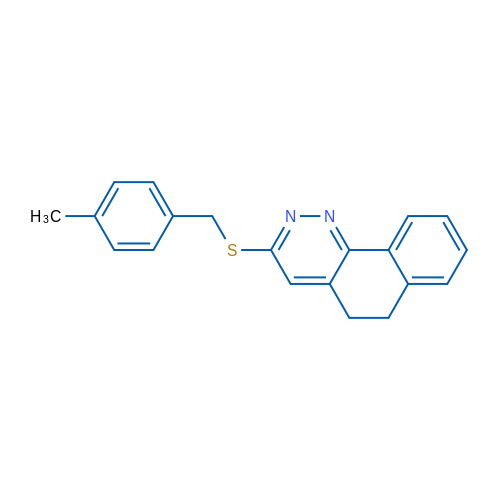 3-{[(4-methylphenyl)methyl]sulfanyl}-5H,6H-benzo[h]cinnoline 1g