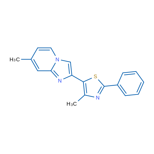 4-Methyl-5-{7-methylimidazo[1,2-a]pyridin-2-yl}-2-phenyl-1,3-thiazole 1g