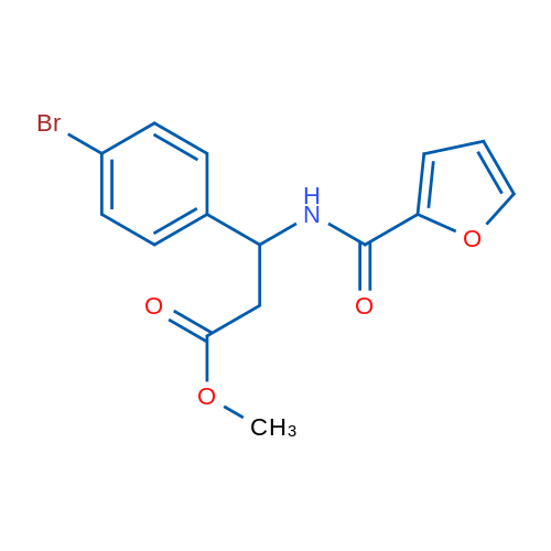 Methyl 3-(4-bromophenyl)-3-[(furan-2-yl)formamido]propanoate 1g