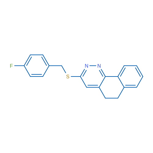 3-{[(4-fluorophenyl)methyl]sulfanyl}-5H,6H-benzo[h]cinnoline 1g